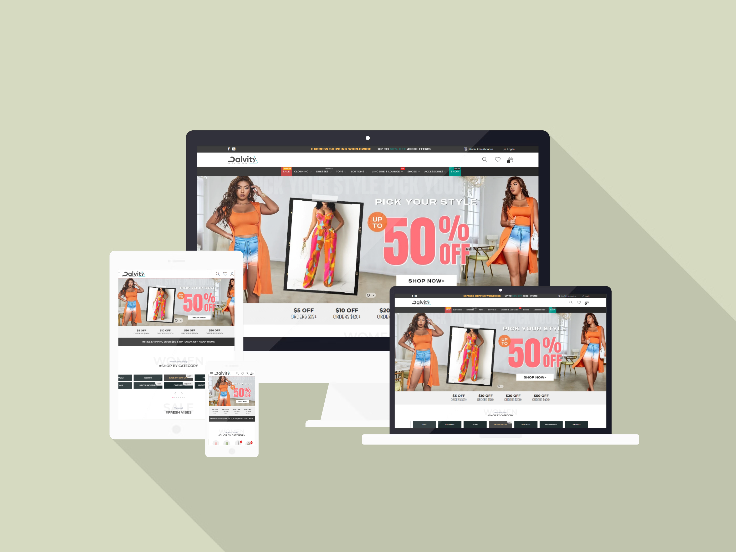 DALVITY.com – an online retailer (Shopify)