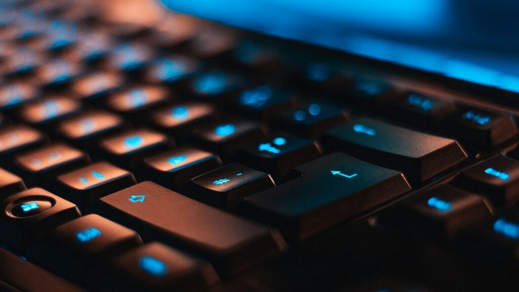 Closeup photo of computer keyboard