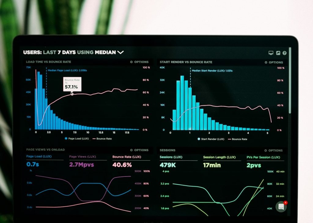 A client portal dashboard showing job and invoice data