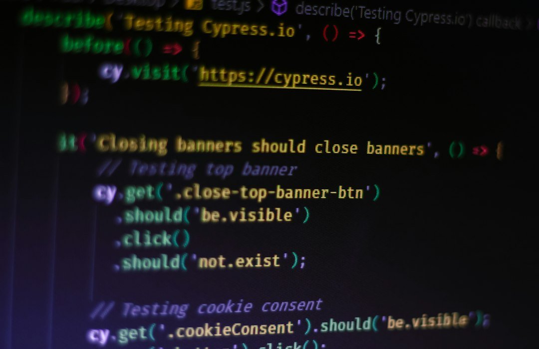 White Text On Purple Background