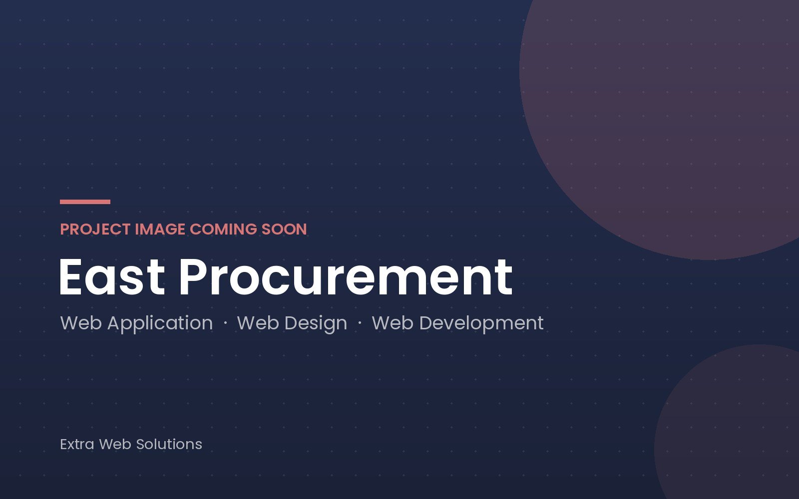 East Procurement project image (placeholder)