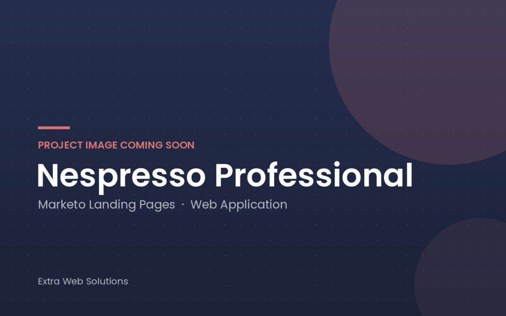 Nespresso Professional project image (placeholder)
