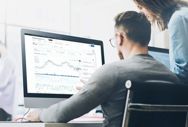 A client portal dashboard showing live job and invoice data